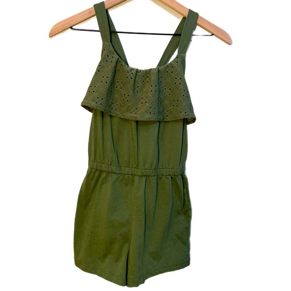 OLD NAVY Girls Romper Green L.